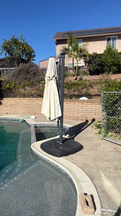 Free pool side umbrella