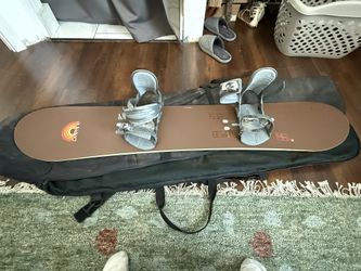 155cm Peter Line Forum Snowboard, Boots, Bindings