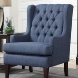 Couldn't Find Out Two Colors Available Accent Chair Wingback Chair Armchair Brand New In The Box Blue Or Dark Gray