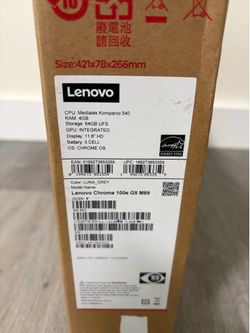 Lenovo Chromebook 100e Gen 5 - Brand New - Sealed
