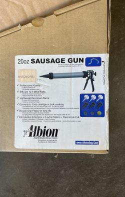 Sausage Caulking Gun w/ (6) 3M 550 Poly Adhesive Tubes