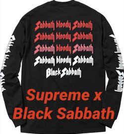 Supreme black clearance long sleeve