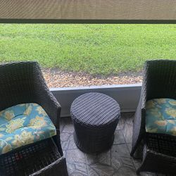 Wicker Patio Set 3!piece