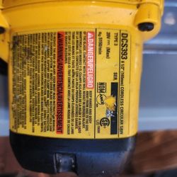 Dewalt Circular Saw 20v with battery 4ah