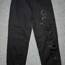 Black Supreme Sweats  