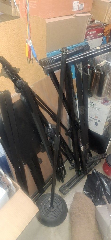 Misc. Keyboard Stand Parts, Stage Cable, Mic Stands, Etc.