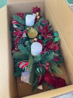 Beautiful Mackenzie Childs Triple Candle Center Piece