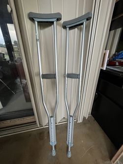 Crutches. Adjustable