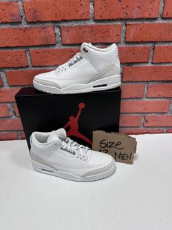 Nike Air Jordan 3 Retro ‘Pure white’ Size 13
