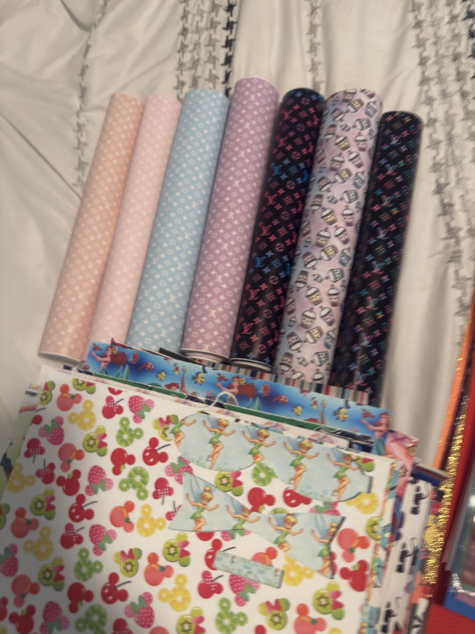 Printed Faux Leather For Crafting Lot