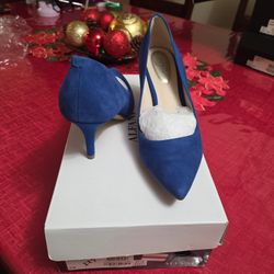 Alfani Violet Blue Heels 6M Women's 
