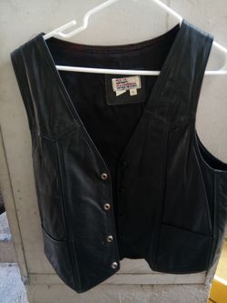 Leather vest