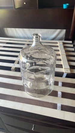 Vintage 5 Gallon Clear Glass Barrel Carboy Jug - Made in Italy 🇮🇹
