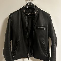 Schott Cafe Racer leather jacket