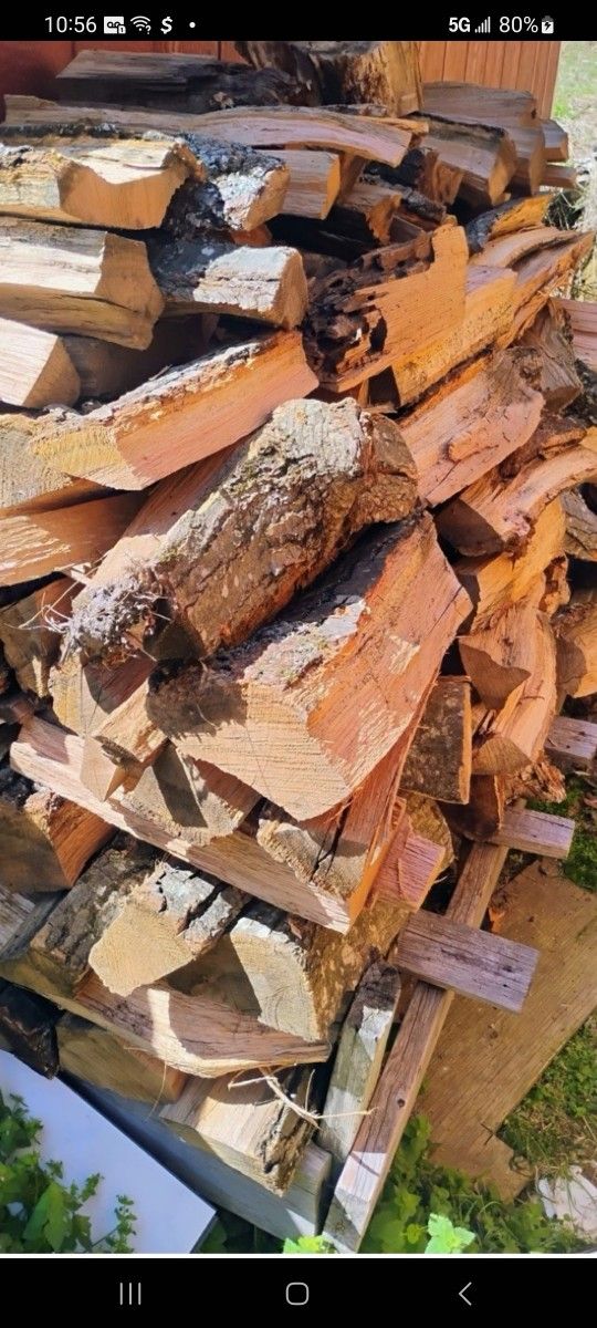 Seasoned firewood for pick-up or delivery good for BBQ smoke