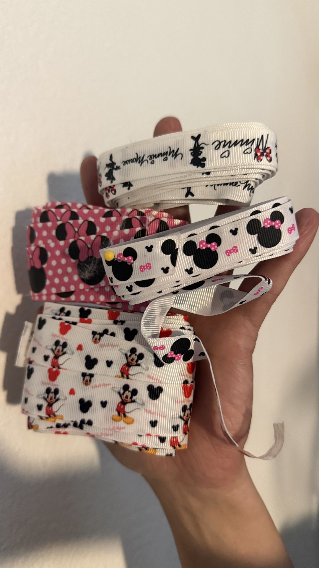 Minnie Mouse Mickey Mouse Lanyard Hair Bows Making Ribbons Crafts