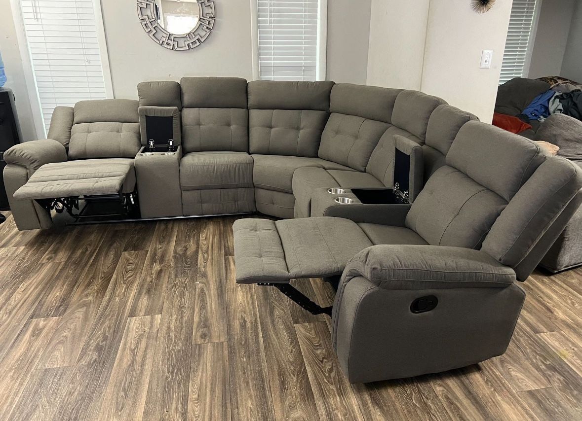 Upgrade Your Space: 2-Seat Recliner with Cup Holders – $1450 Only!