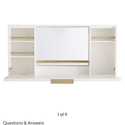 Slim Get-Ready Beauty Station Floating Vanity 