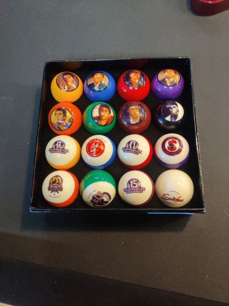 Scarface Pool Balls