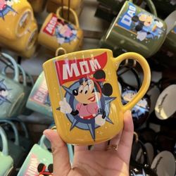 Disney Minnie Mouse 'Mom' Yellow Coffee Mug