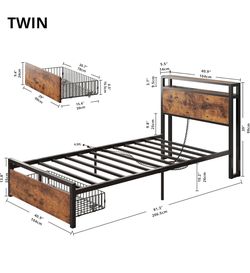 NEW Twin Bed