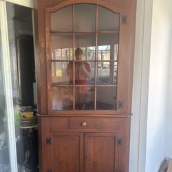 Vintage henkle harris corner cabinet 
