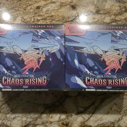 Pokemon Cards Chaos Rising Elite Trainer Boxes Etb