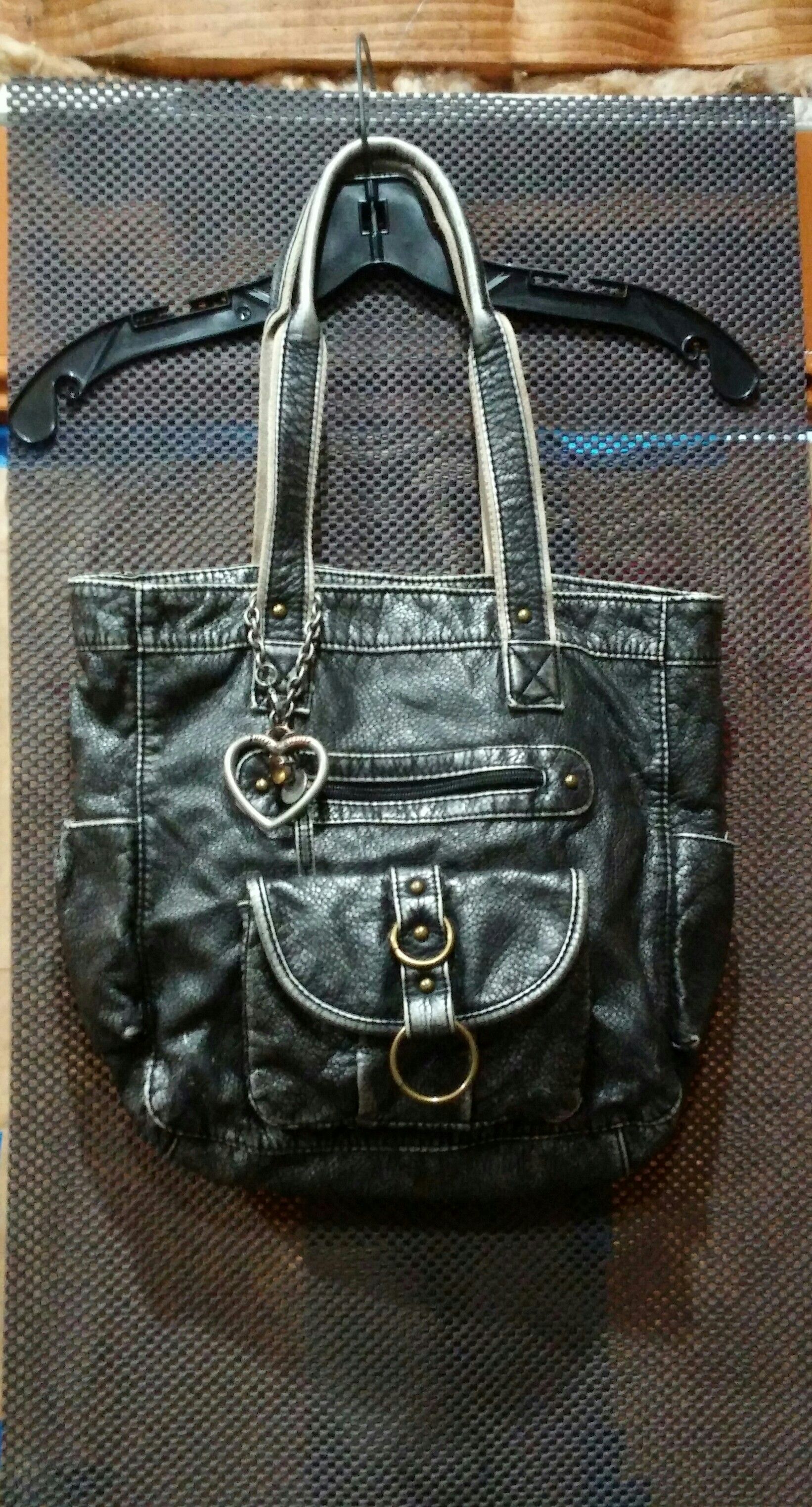 Juicy Couture grayish black tote bag