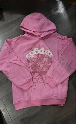 Sp5der Pink Hoodie Sweatshirt