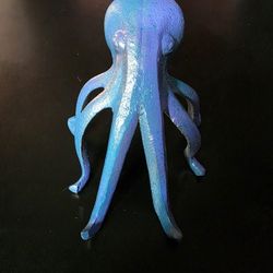 Cast Iron Octopus Phone Holder Multi-Colored 