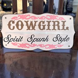 Cowgirl Sign