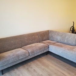 Brown 2-Piece Chaise Sectional – Great Condition! $450 OBO
