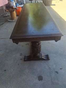 Antique 1926 Trestle Console / Library Table (High Point Furniture Co.)