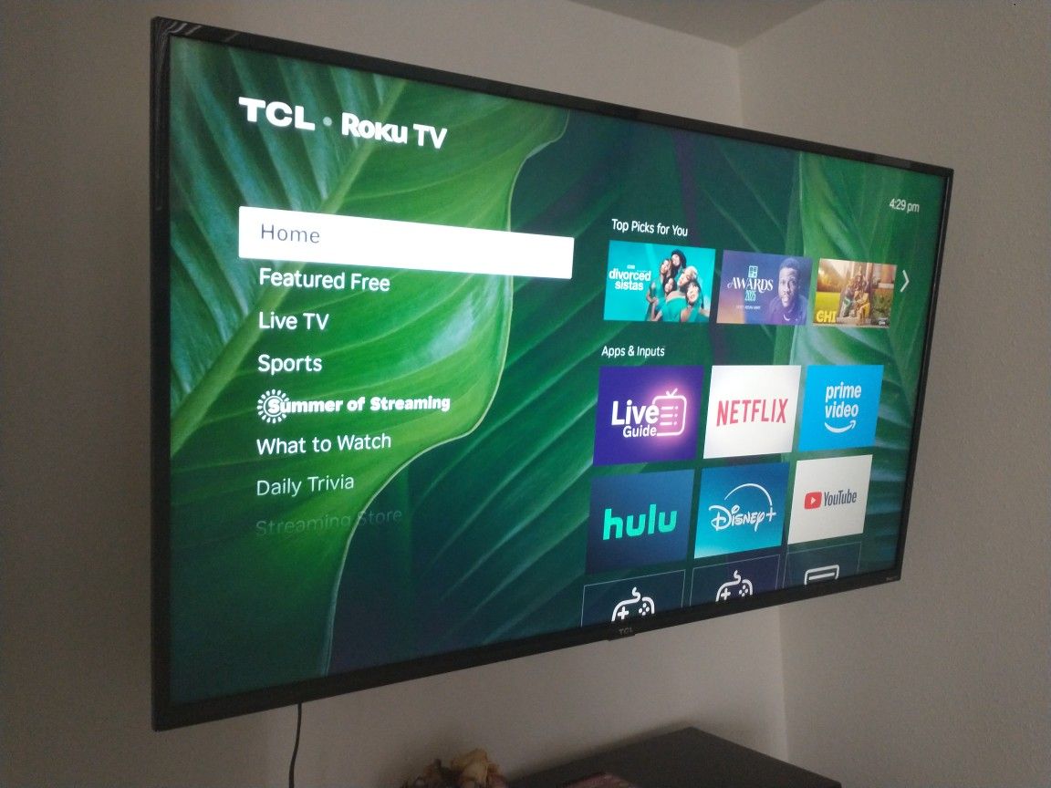 50" Inch 4k TCL Roku TV