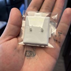 3mm Sterling Silver Earrings 