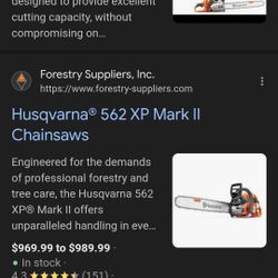 Husqvarna 562 Xp Mark ll