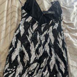 Large Sequin mini dress