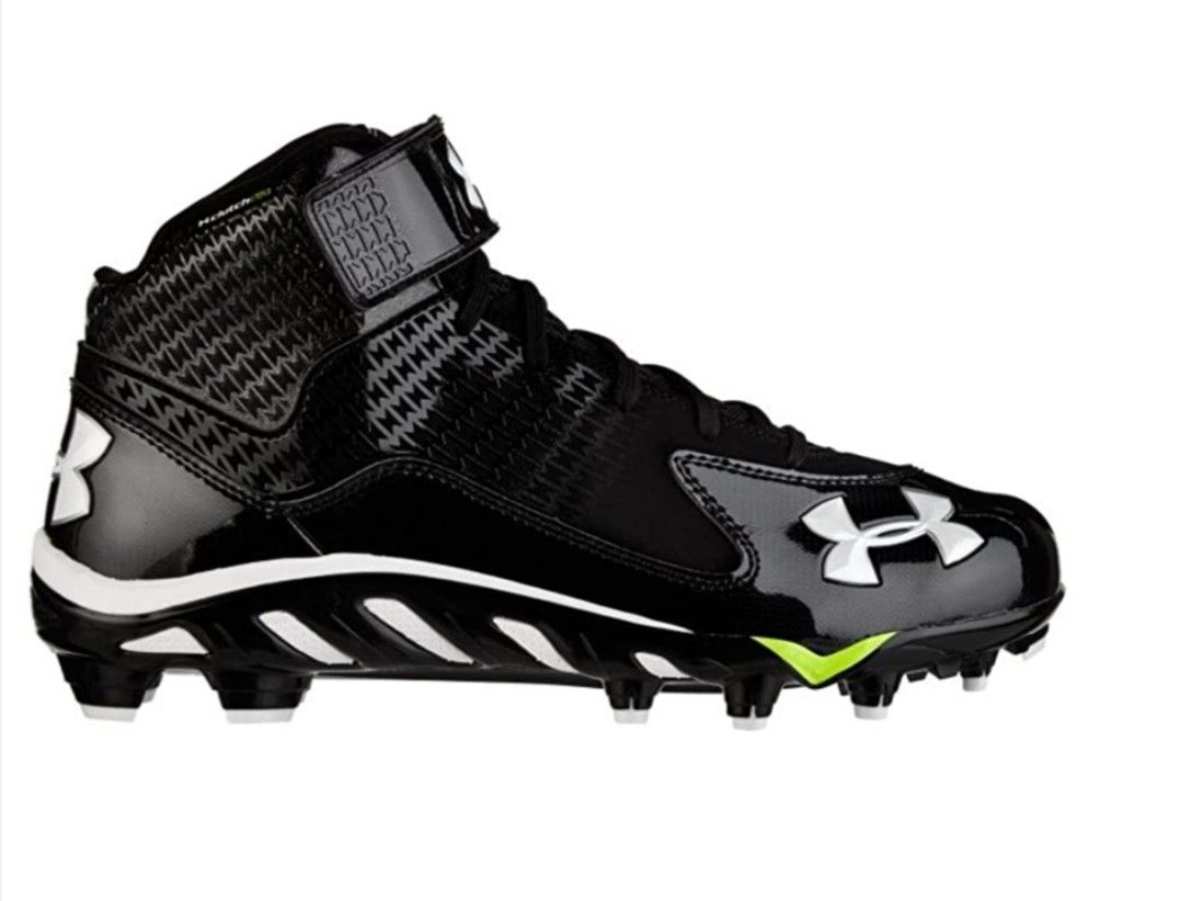 New Under Armour Mens UA Spine Fence Football Cleats Size 10