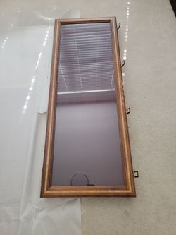 Table top glass rifle display case cabinet