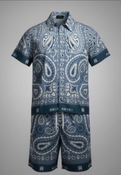Amiri Bandana Shorts Set