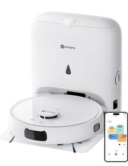 New in box V5 Robot Vacuum & Mop – Self Emptying – 8500Pa – Smart Mapping