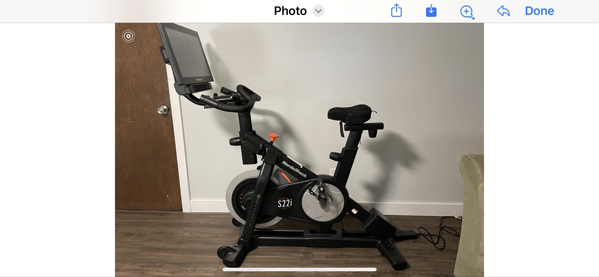 S22i Nordic track Stationary Bike