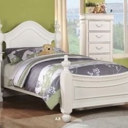 Brand New Classique White Bed