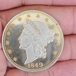 1849 Gold 20 Dollar Coin Copy Coin