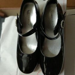 Black Patent Leather Girls Shoes 