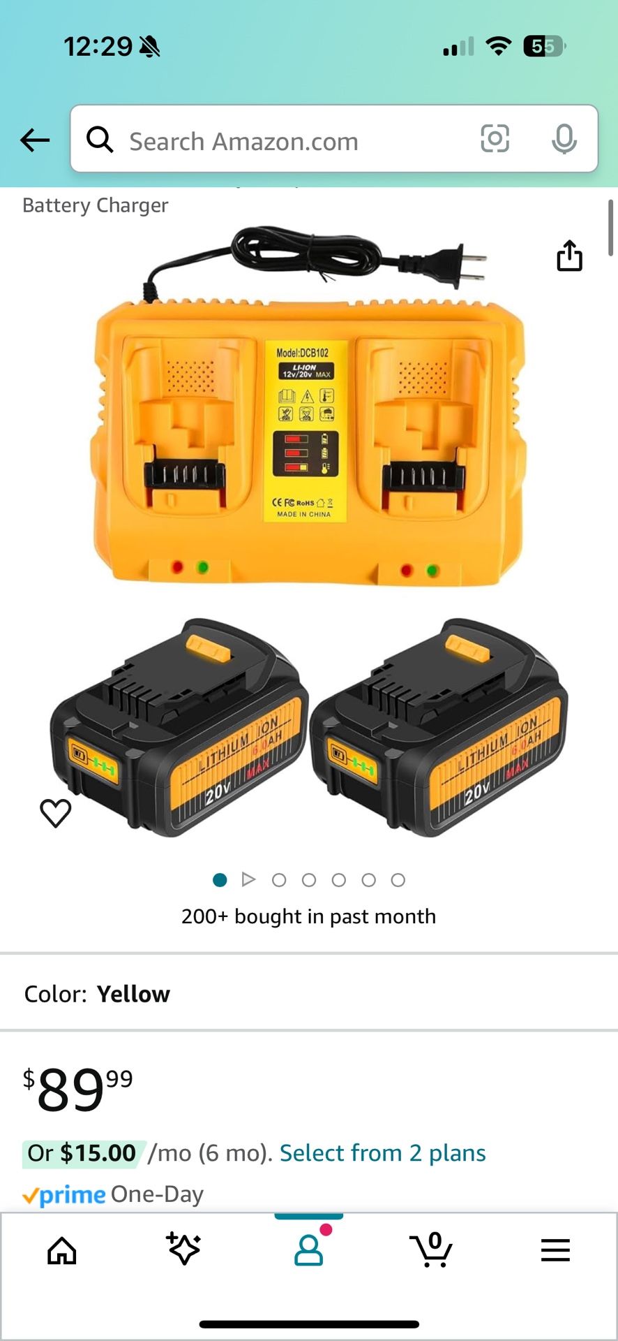 Dewalt 20v Batteries (4) And Dual Chargers (2)