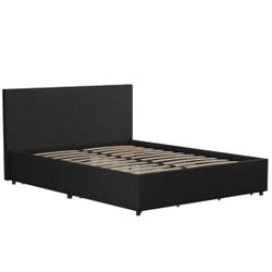 Queen Bed Frame With Storage Drawers