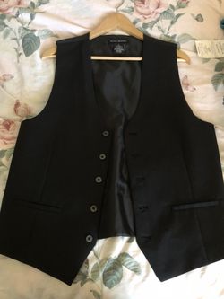 Black dress vest