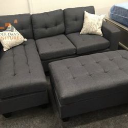 L Shape Sofa With Ottoman (A Day Bed) New In The Box