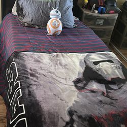 Twin Size Bed Including Mattress And Foam  With LED Lights 